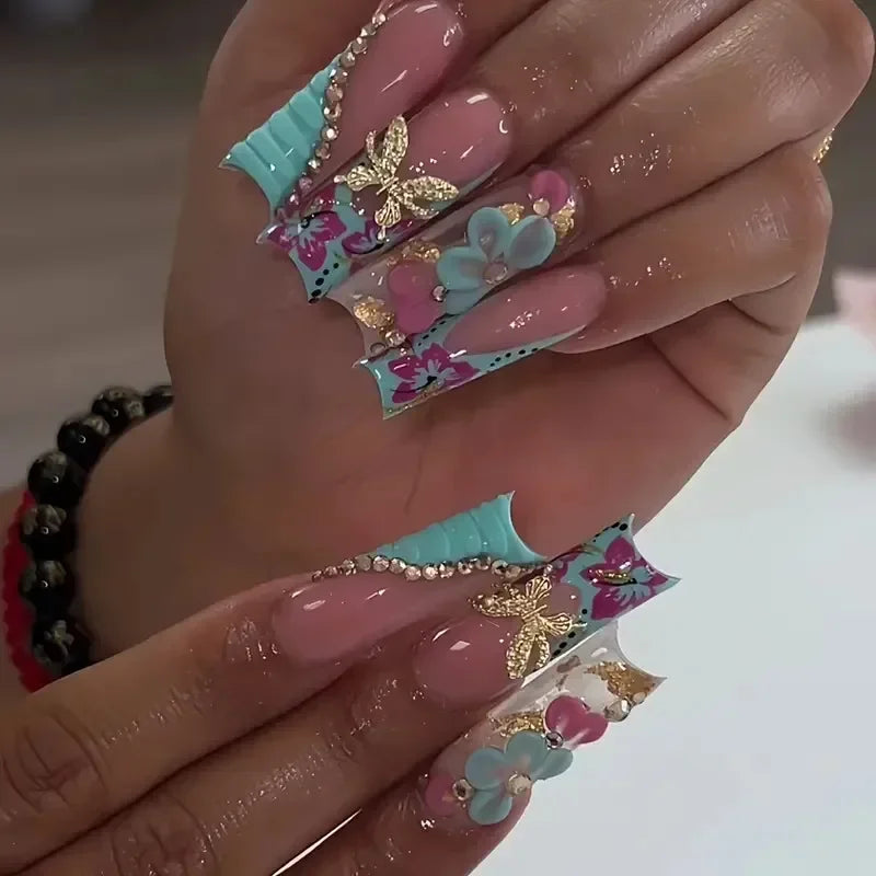 Glamorous Coffin Nail Set