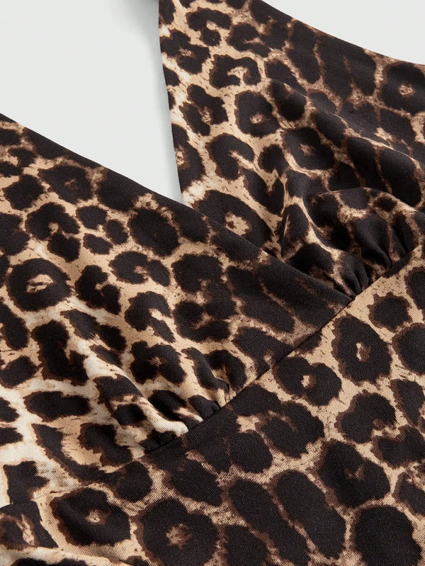 Leopard Print Halter Top