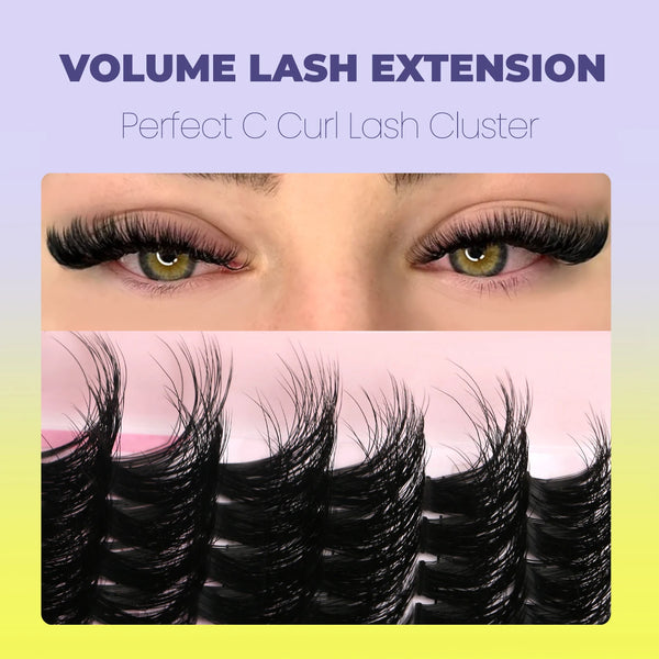 Glamorous Cat Eye Lash Clusters