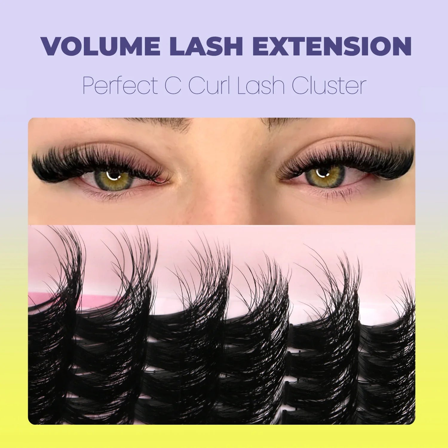 Glamorous Cat Eye Lash Clusters