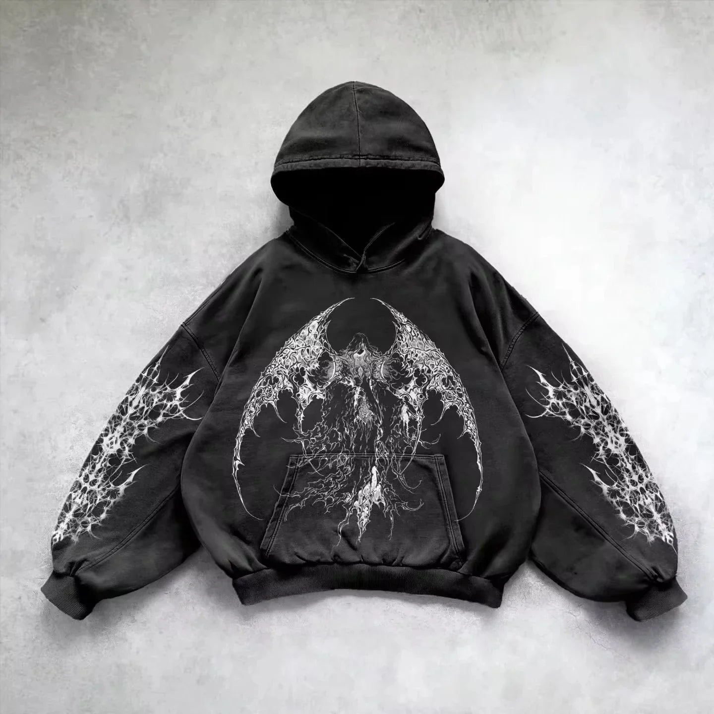 Retro Gothic Street Hoodie