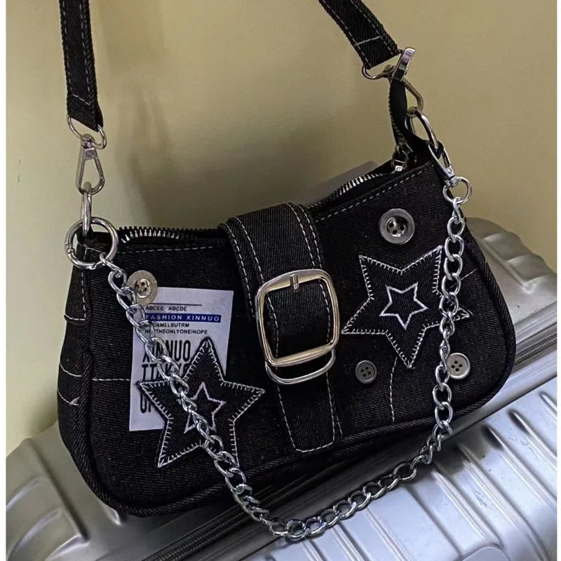 Y2K Starry Shoulder Bag